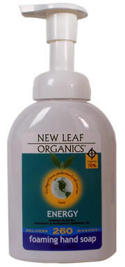 New Leaf Organics Energy Foaming Hand Soap