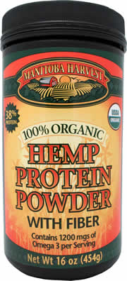 100% Organic Hemp Protein Powder with Fiber
