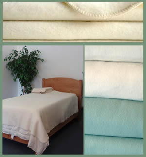 Organic Cotton and Merino Wool Blankets