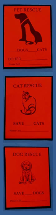 Pet Rescue Signs