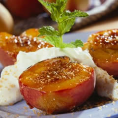Page's Grilled Maple and Cream Peaches