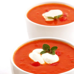 Roasted Sweet Red Pepper Soup